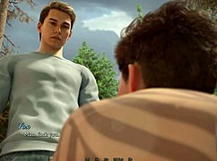 Asian Babe Rocks Fishnet Corset in Porn Game