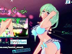 Brigitte Fingers DVA Then Fucks Her with Strapon - Overwatch Lesbian Hentai