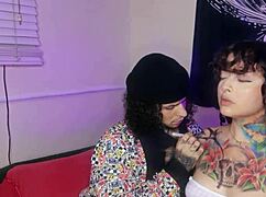 I do a body paint on the girl and fuck her sex latina ass tattoo cum big cock monster cock