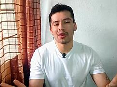 Gay daddy dominates with his thick 20cm monster cock