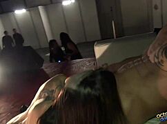 Aris Dark Masturbates Publicly in Oporto with Voyeurs