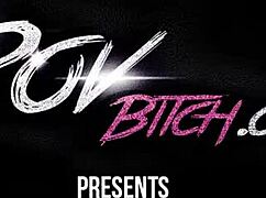 busty brunette fucks stranger in public and gets cum on belly