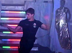 Handsome Brazilian Stripper Teases with Sultry Moves.