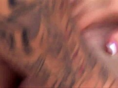 The slut gets spit roasted with blowjobs and pussy fucking