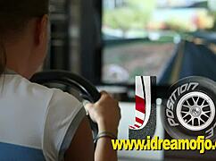 Jo Pole Position Naked Fingering Game.