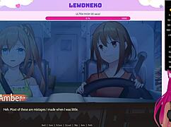 LewdNeko Plays Highway Blossoms Dating Game with Cute Hentai Vibes!