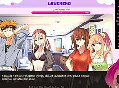 LewdNeko Plays Highway Blossoms Dating Game with Cute Hentai Vibes!