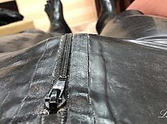 wearing latex toe socks for fetish play