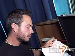 Milf fuck in public with slut julia, licking that pussy so good.