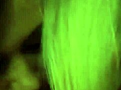 Lesbian humps mistress's leg and licks pussy so good! 😘