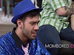 Curvy Milfs Engage In Freeuse Gangbang Action