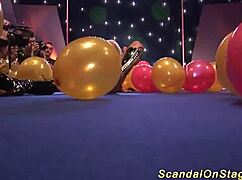 Stepmom naked on public stage?