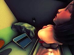 pov fucking the sexy asian nurse standing in the hospital