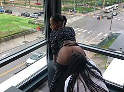 Memorial day, neighbors indulge in femdom fun, squirting and big black cock play all day 😈