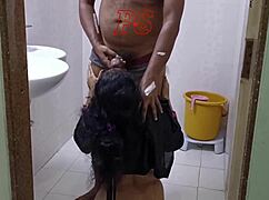 I forgot the towel, called my wife, and ended up fucking hard in bathroom