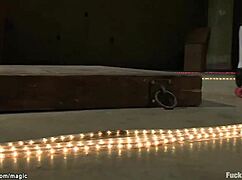 after roller derby, lesbians fuck with vibrators and dildos