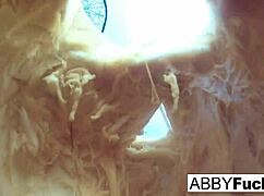 Abigail Carves Pumpkin Then Fingers Her Wet Pussy Solo