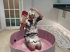 behind the scenes fuck-ups with hairy pussy and long hair in wam outtakes part 3