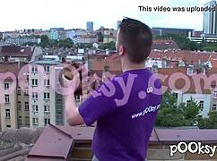 amateur redhead isabella gives blowjob then doggystyle cum