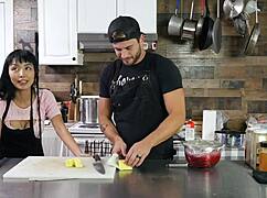 Marica Hase Boldly Inserts Eel Into Her Tight Ass