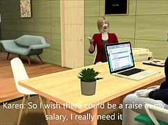 A Secretary Sucks and Fucks Her Boss for a Raise