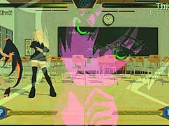 Horny gaming session turns wild with hentai fighter action. Watch h3video1 for epic moves!