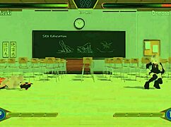 Horny gaming session turns wild with hentai fighter action. Watch h3video1 for epic moves!