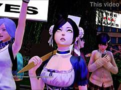 Exploring the harem hotel in episode 303 of the game.