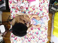 Vixen Vanity Behind The Scenes View Overhead Camera With Black Christ Aka Blackxchrist