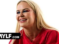 slimthick vic shares behind the scenes, teasing her monster cock