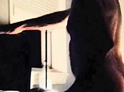 On her face with cock and balls homemade oral licking.