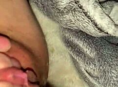 wanna play with my creamy wet pussy and piss on the bed?