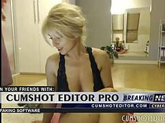 gorgeous webcam blonde with big tits rips clothes and masturbates in adorable striptease.