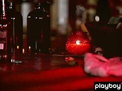 petite blondie scarlett sage with tiny 18+ tits undressing naked in abandoned bar 😘