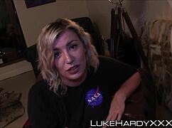 big booty stepsis bent over, rammed hard pov, spunked on face