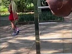 Safada Naome finds me at the gym calls me for water but wants my thick milk