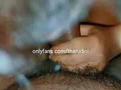 school slut stepsister gives handjob and deepthroats stepbrother's monster cock close up