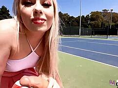 Real Teen 18+ Haley Spades Drilled After Tennis