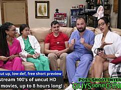 Doctor Canada Turns Tables on Channy Crossfire in Wild Gyno Exam at Guysgonegynocom