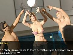 oh wow, shy milf maid strips for boob sucking in spell book pt 3!