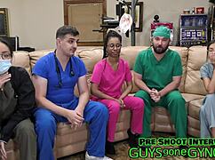 Doctor Canada Turns Tables on Channy Crossfire in Wild Gyno Exam at Guysgonegynocom