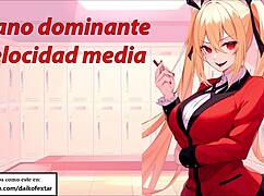 Roleplay jerk off instruction in Spanish hentai style from Kakegurui! Follow my commands!