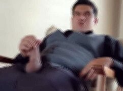 I'm showin' off my big gay dick in the mirror