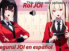 Roleplay jerk off instruction in Spanish hentai style from Kakegurui! Follow my commands!
