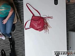 Police outdoor theft suspect and teen caught in 3some blowjob