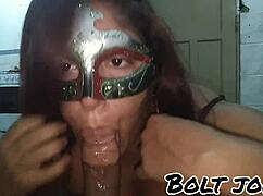 Tattooed guy does double penetration on blonde and brunette, making them squirt.