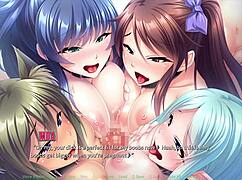 In harem hunter, she says, 'Fuck me in this fivesome with monsters'