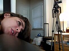 latina tries first time anal butt play with big black cock 😈