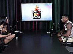 First Time in Sheer Red Lingerie