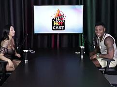 First Time in Sheer Red Lingerie